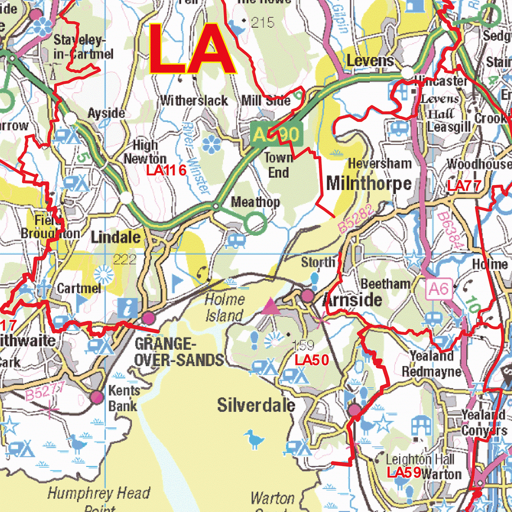 Lancaster Postcode Map (LA) – Map Logic