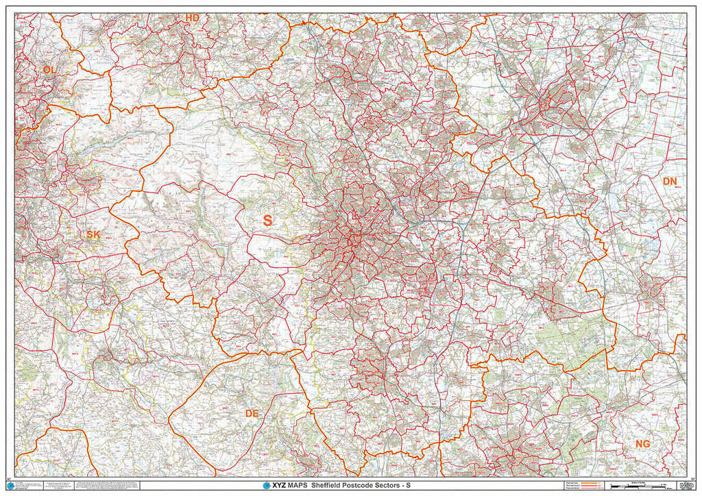 Sheffield Postcode Map S Map Logic 0721