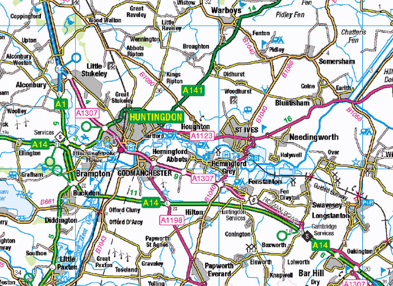 Cambridgeshire County Map (2021) – Map Logic