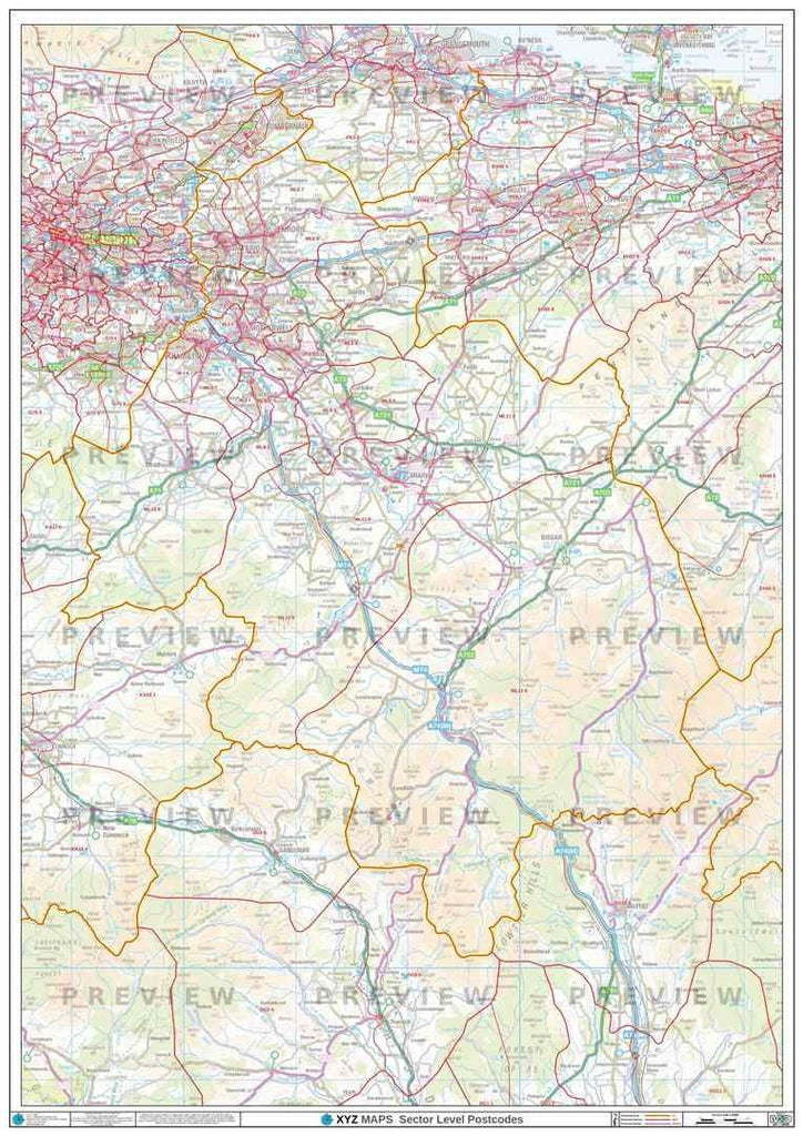 ML Postcode Map for the Motherwell Postcode Area GIF or PDF Download ...